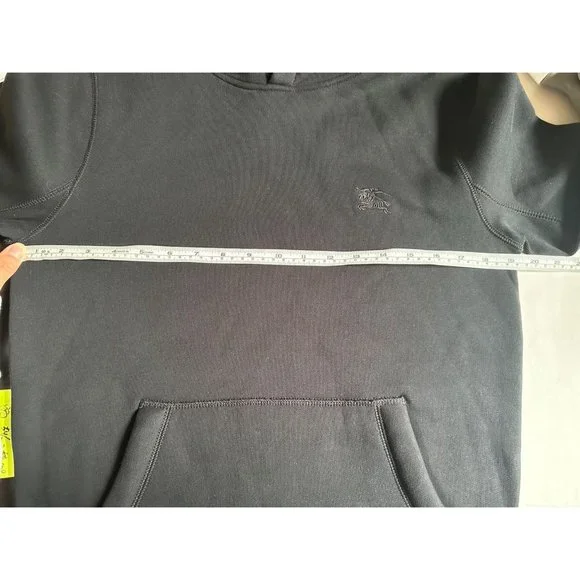 Burberry Claredon Pull Over Hooded Sweatshirt Men Black XS